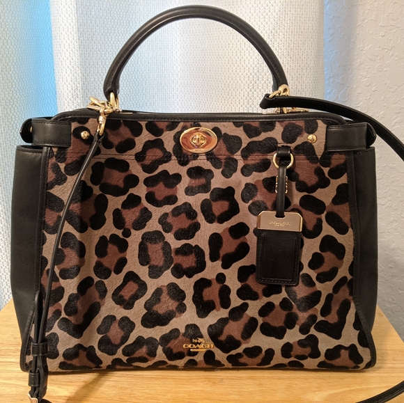 Coach Handbags - Coach Gramercy Calf-hair Leopard